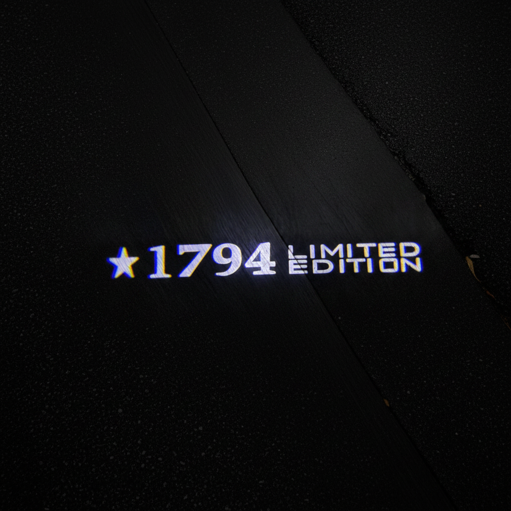 1794 Limited Edition Top-Down Puddle Light on Wet Asphalt