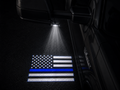 Fallen Police Hero Flag LED Side Mirror Projector Puddle Approach Lights for Ford & Bronco