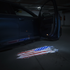 American Flag Puddle Light — Car Door Projection
