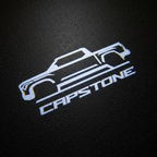 Capstone Truck LED Puddle Light — Top Down Projection on Wet Asphalt