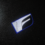 Lexus F LED Puddle Light on Wet Asphalt