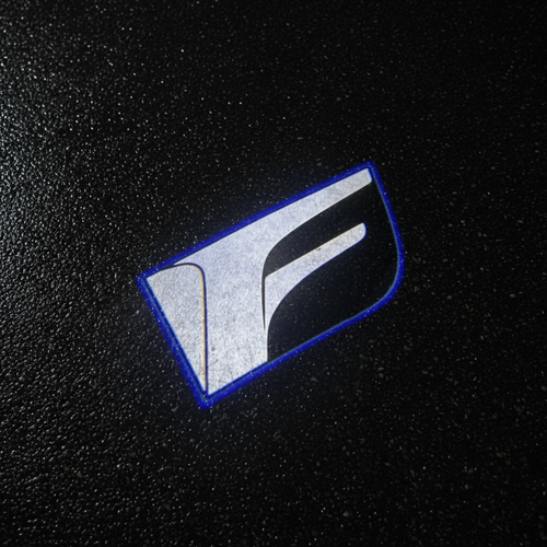 Lexus F LED Puddle Light on Wet Asphalt