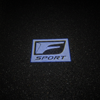 Lexus F Sport LED Puddle Light on Wet Asphalt