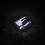 Lexus F Sport LED Puddle Light — Wet Asphalt Night Projection