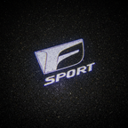 Lexus F Sport LED Puddle Light — Wet Asphalt Top-Down Projection