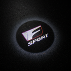 Lexus F Sport Red Edition LED Puddle Light — Clean Wet Asphalt Top-Down Projection