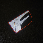 Lexus F Sport Red Only LED Puddle Light — Clean Asphalt Sharp Edge Projection