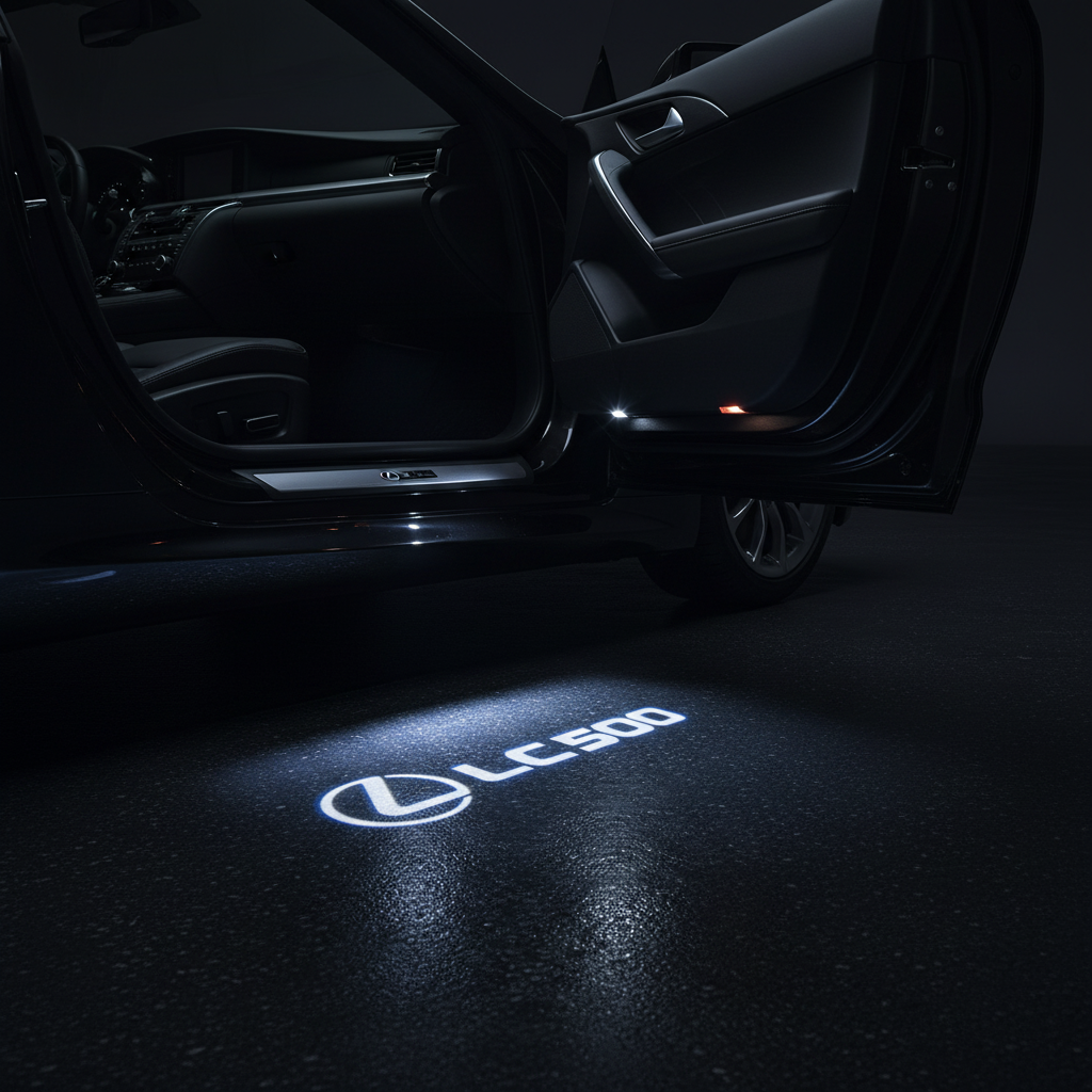 Lexus LC 500 LED Puddle Light — Cinematic Car Door Projection