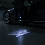 Lexus Style 1 Radiating LED Puddle Light Car Door Scene
