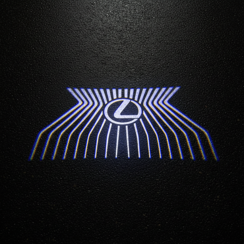 Lexus Style 1 Radiating LED Puddle Light on Wet Asphalt