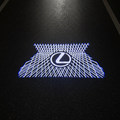 Lexus Style 2 Crosshatch LED Puddle Light on Wet Asphalt