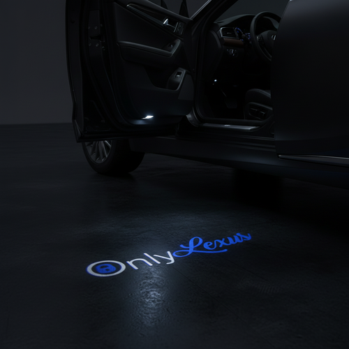 OnlyLexus LED Puddle Light — Cinematic Door Projection Shot