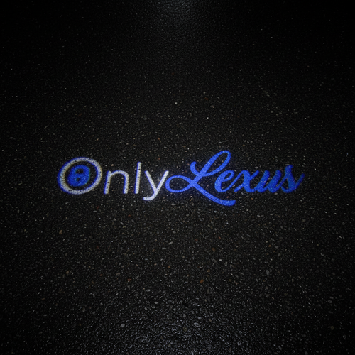 OnlyLexus LED Puddle Light — Top Down Projection on Wet Asphalt