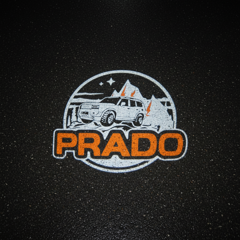 PRADO Top-Down Puddle Light on Wet Asphalt