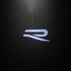 R Logo Puddle Light — Top-Down Asphalt