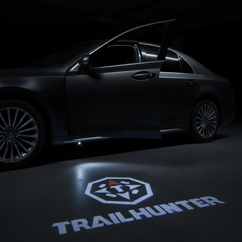 TRAILHUNTER Puddle Light — Car Door Projection