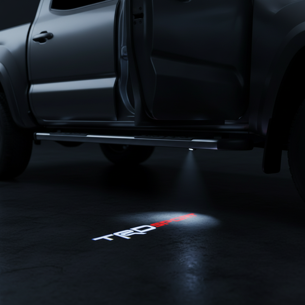 TRD Sport LED Puddle Light — Cinematic Door Projection Shot